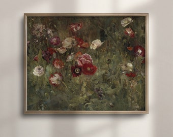 Antique Replica Field of Poppies Art Print Antique Replica Field of Poppies Art Print