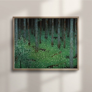 Katayama Bokuyo Mori (Wald) 1928, Giclee Fine Art, botanische Baumkunst, Wald-Wand-Dekor, verzauberte asiatische Landschaft, C16-721