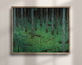 Katayama Bokuyo Mori Forest Print: Enchanted Asian Landscape Art