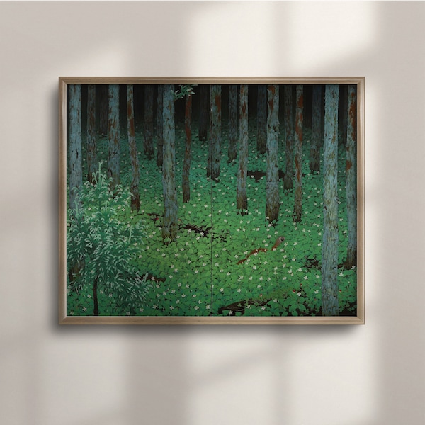 Katayama Bokuyo Mori Forest Print: Enchanted Asian Landscape Art