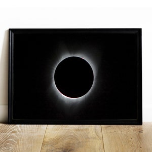 2017 Solar Eclipse Print: Vintage NASA Space Art Poster