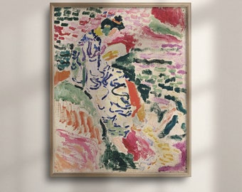Matisse La Japonaise Exhibition Poster: Vintage Fauvism Art Print
