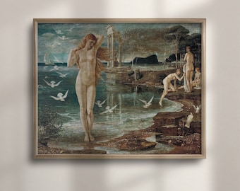 Walter Crane - Renaissance of Venus Framed Poster - Vintage Wall Art