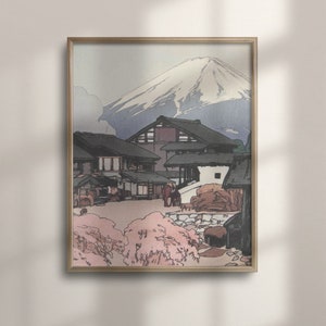 Hiroshi Yoshida Fuji Print: Ukiyo-e Japanese Art Poster