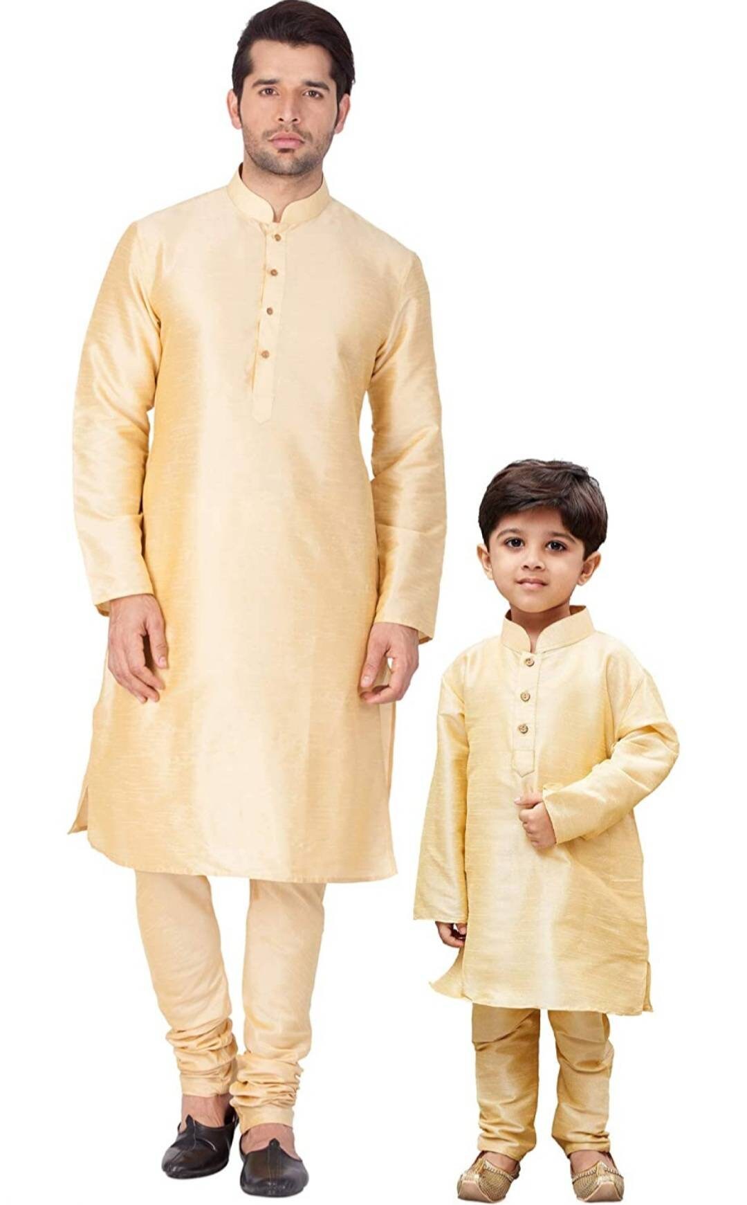 dad and son matching kurta