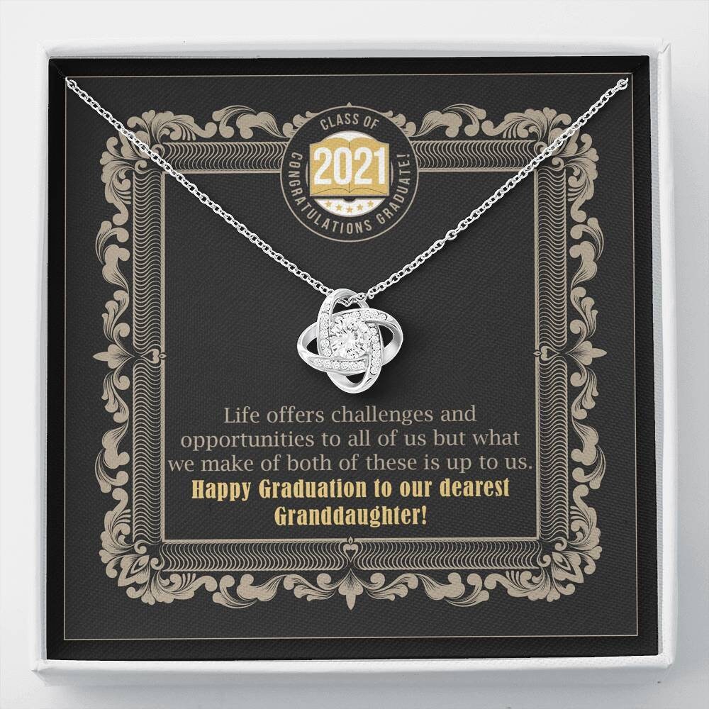 To Our Granddaughter Graduation Necklace Gift For Etsy