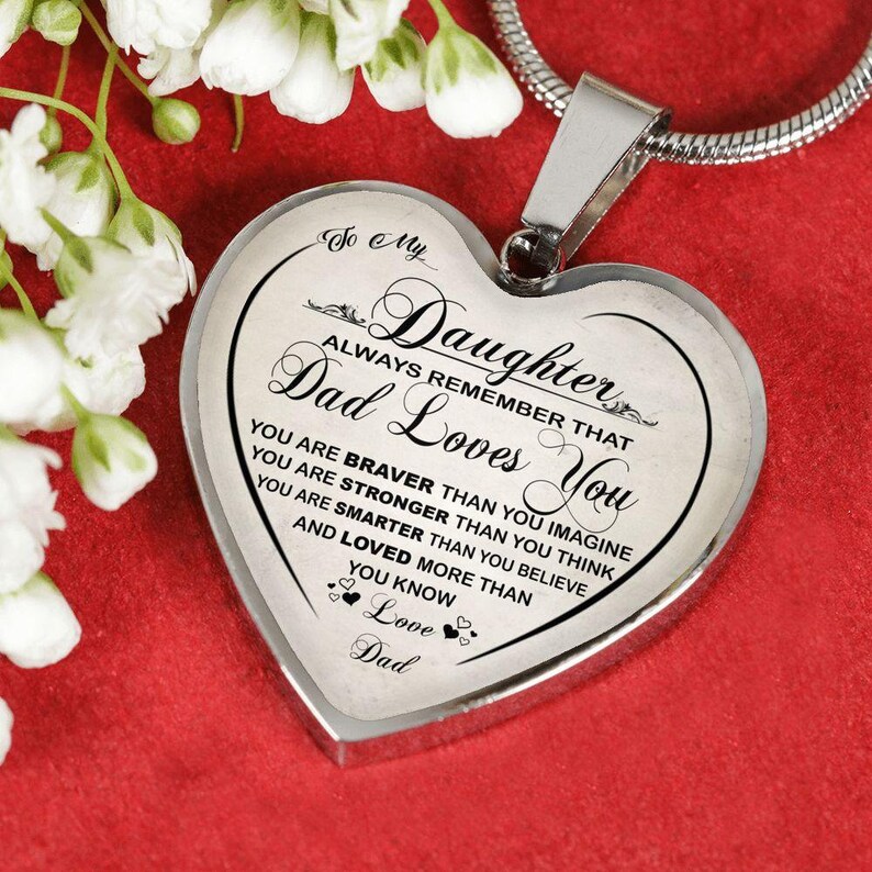 Birthday Gift for Daughter Heart Necklace for Daughter From Etsy Australia