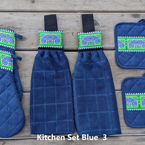 Hmong Embroidered Kitchen Apparel Sets Etsy