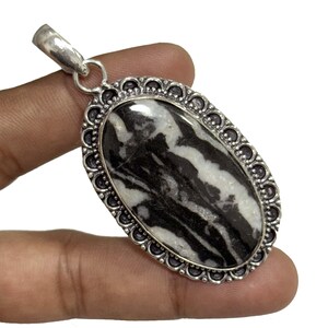 Natural White Buffalo Turquoise Pendants, 925 Sterling Silver Pendants, Handmade Oval Pendant, White Buffalo Pendant , Birthday Gift For Her