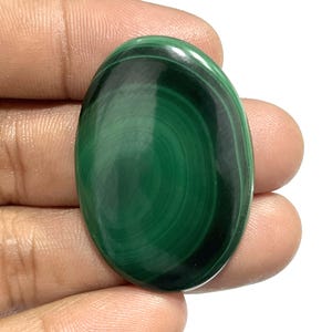 Natural Green Malachite Gemstone, Polished Malachite Handmade Loose Gemstone, Malachite Oval Shape Cabochon Crystals For Jewelry Making