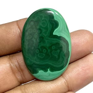 Natural Green Malachite Gemstone, Polished Malachite Handmade Loose Gemstone, Malachite Oval Shape Cabochon Crystals For Jewelry Making