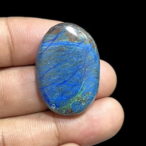 Natural Azurite Cabochon Gemstone Top Quality Azurite Oval Shape Loose Gemstone Handmade Azurite Crystals For Jewelry Making
