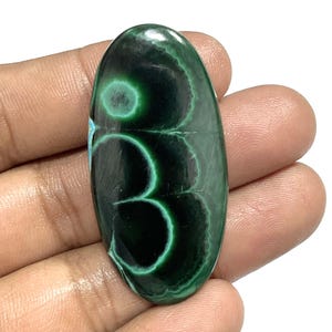 Natural Green Malachite Gemstone, Polished Malachite Handmade Loose Gemstone, Malachite Oval Shape Cabochon Crystals For Jewelry Making