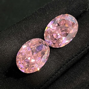 Cubic Zirconia Gemstone, Pink Cubic Zirconia Loose Gemstone, Top Quality Faceted CZ Handmade Crystals For Jewelry Making Stone 20x15 MM