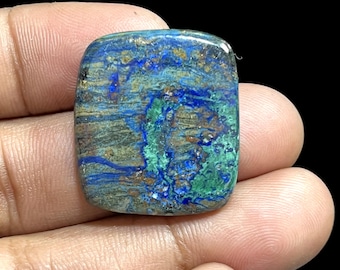 Natural Azurite Cabochon Gemstone Top Quality Azurite Baguette Shape Gemstone Handmade Azurite Crystals For Jewelry Making