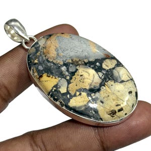 Maligano Jasper 925 Sterling Silver Pendants Natural Maligano Jasper Loose Gemstone Jewelry Pendants For Women, Birthday Gifts, Gift For Her