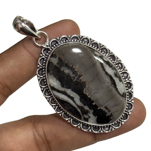 Natural White Buffalo Turquoise Pendants, 925 Sterling Silver Pendants, Handmade Oval Pendant, White Buffalo Pendant , Birthday Gift For Her