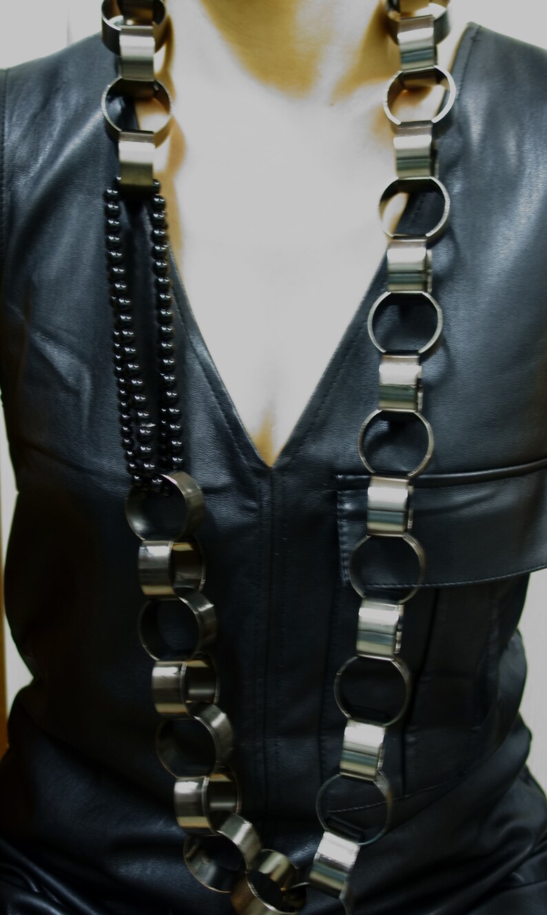 Long Statement Necklace,Chunky Necklace,Big Necklace,Round Necklace,Pearl Necklace,Chain Necklace,Big Chain Necklace