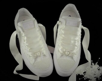 bling wedding trainers