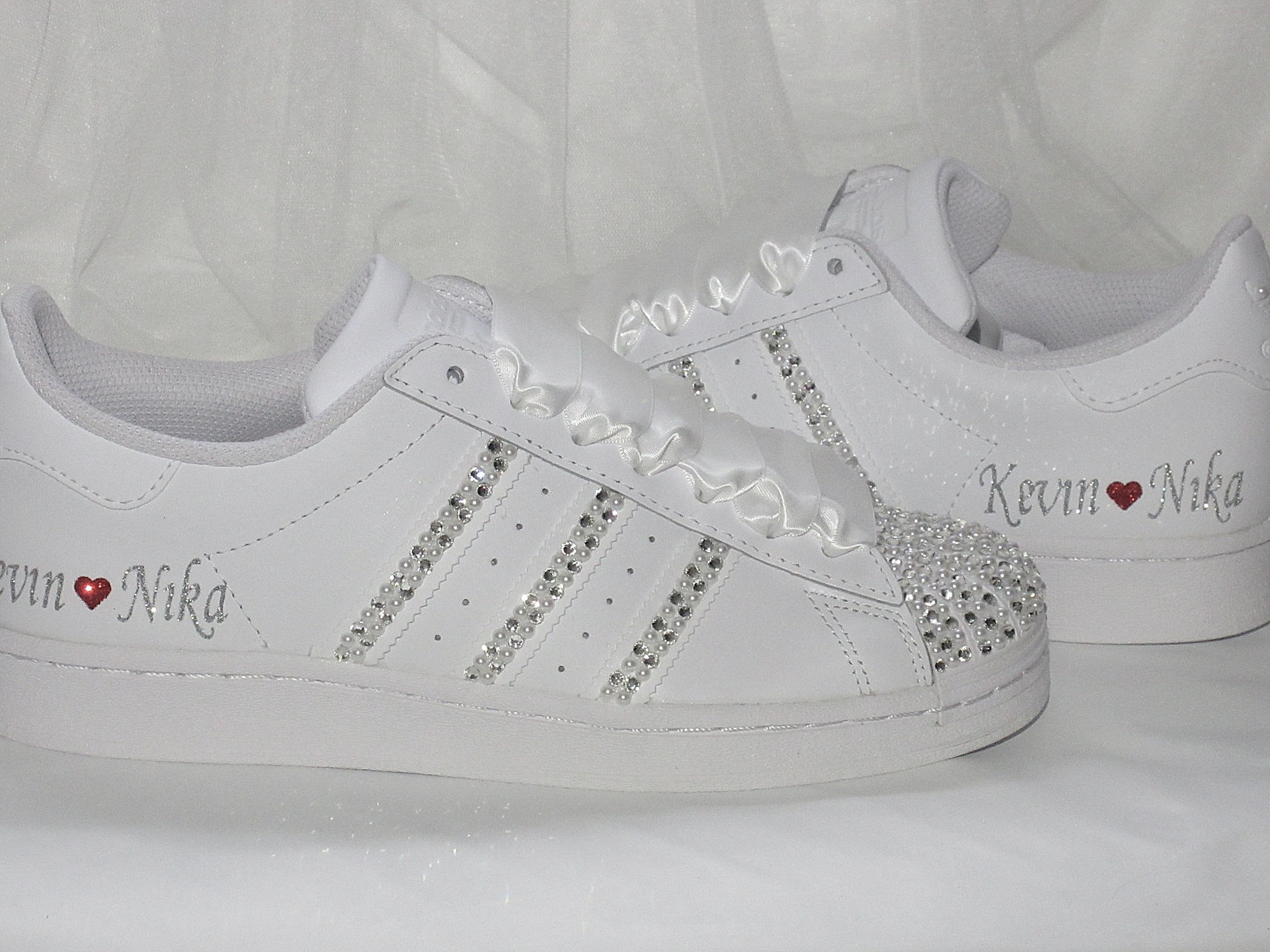 Wedding Bridal Adidas Superstar Trainers Personalised - Etsy