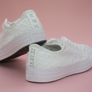 Black Lace Converse Etsy UK