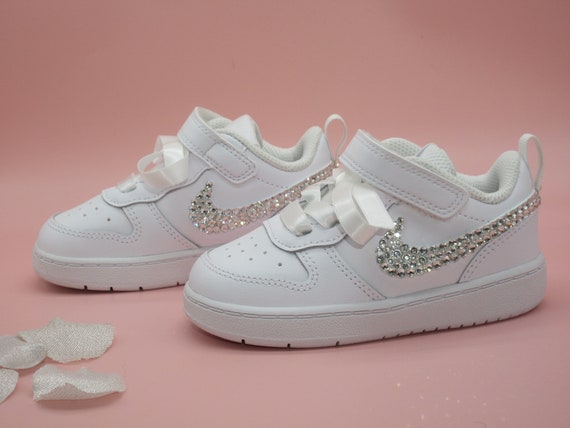 Custom Baby Toddler Crystal Low Top Nike, Bling Baby Shoes, Custom Baby Nike,  Toddler Nike. - Etsy
