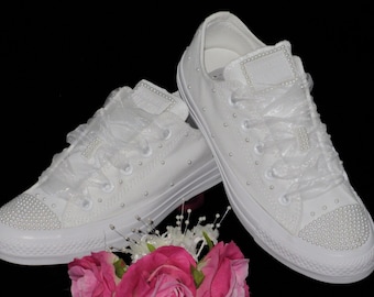 Pearl Bridal Converse – Custom Wedding Sneakers