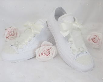 Pink converse wedding shoes best sale