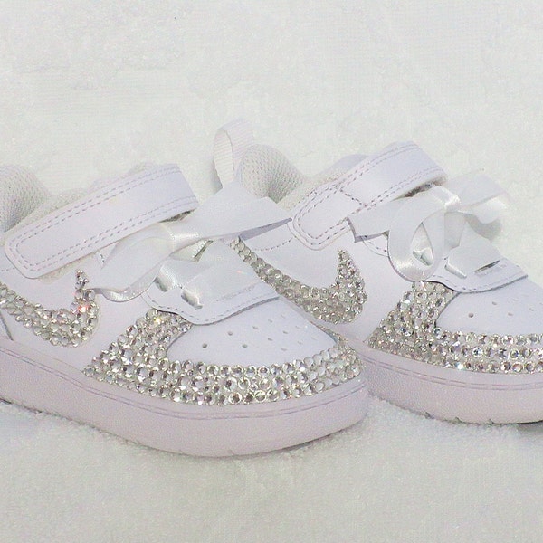 Custom Baby Toddler Crystal Nike,  Baby Nike, Girls  Sneakers.