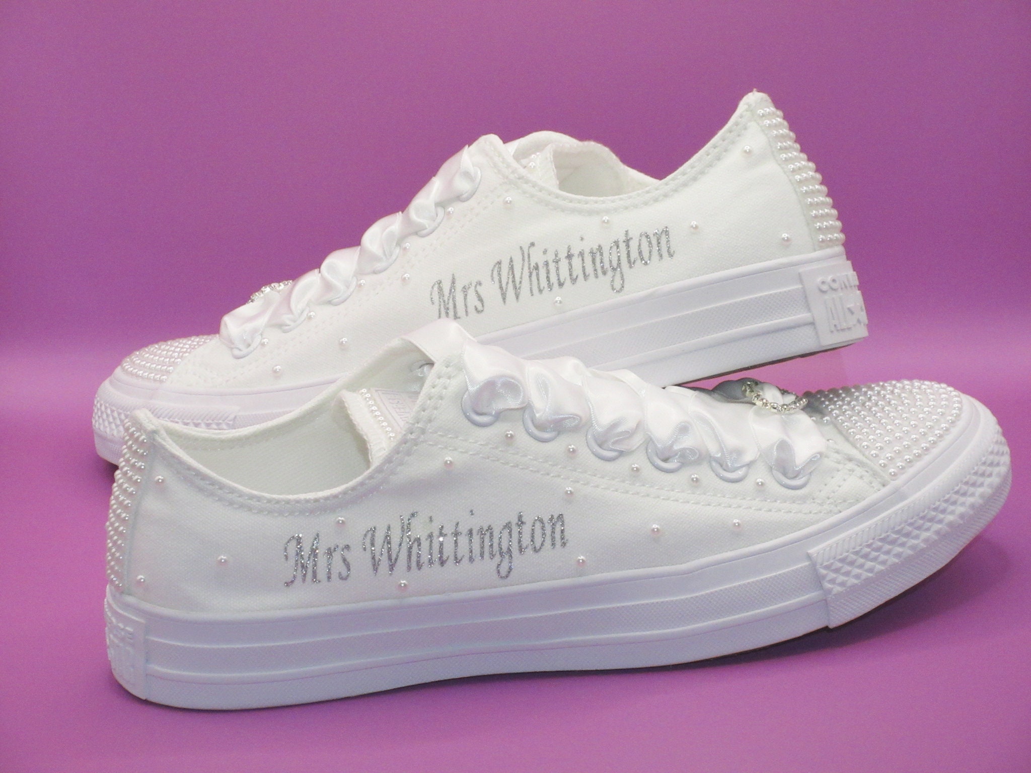 Pink converse wedding shoes deals