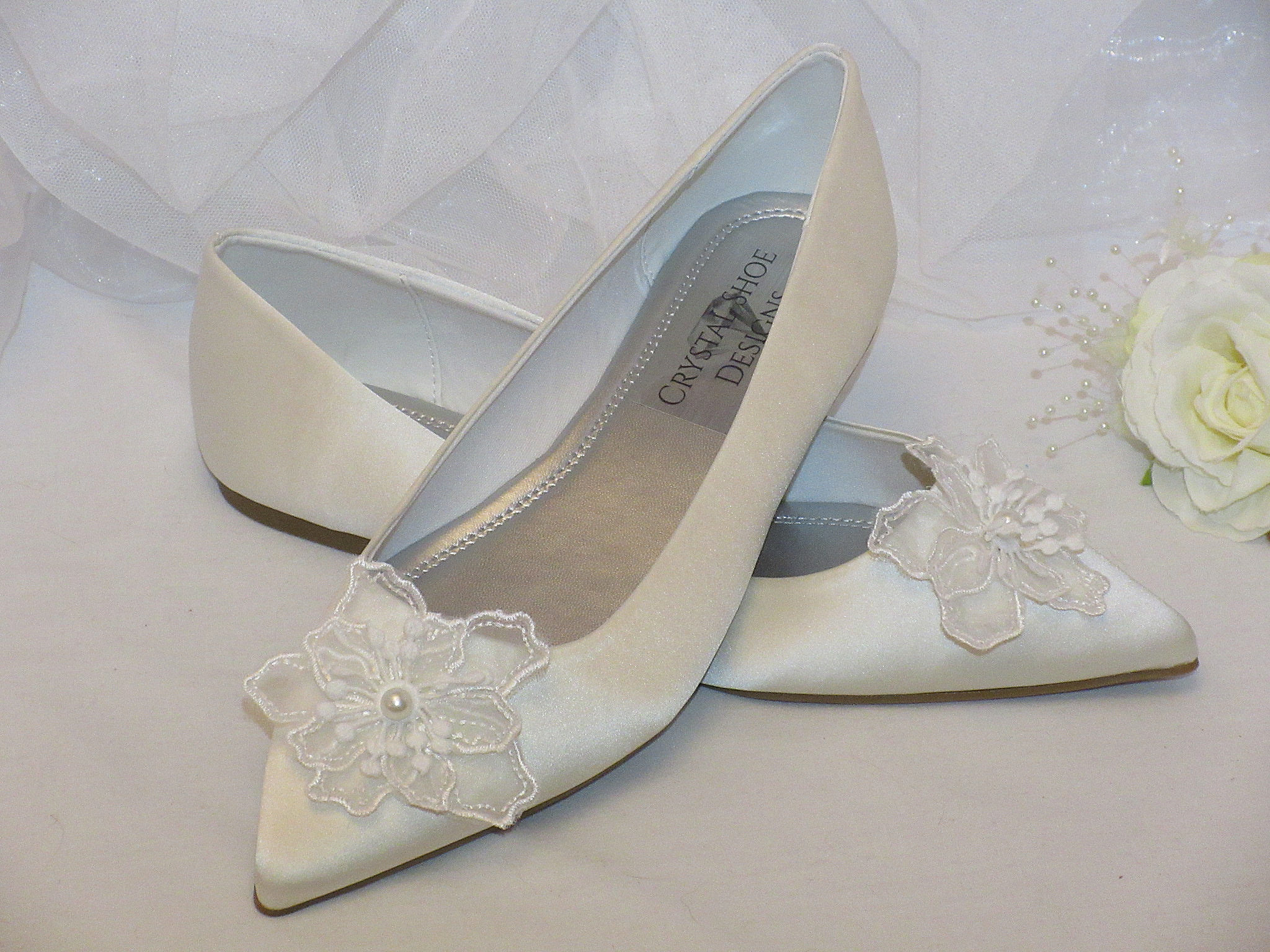 Ivory flat top shoes uk