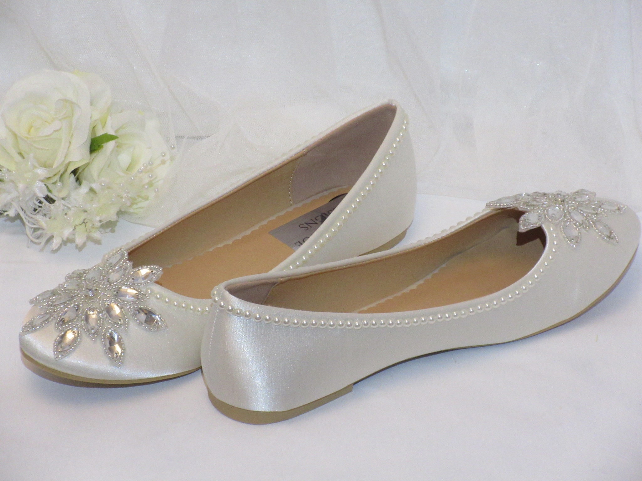 Flat ivory shoes uk sale