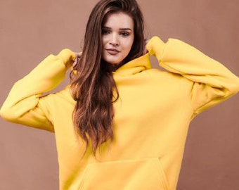 yellow hoodie oversized