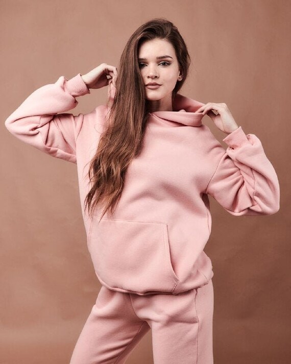 Joggers With Fleece Oversized Hoodie - Etsy