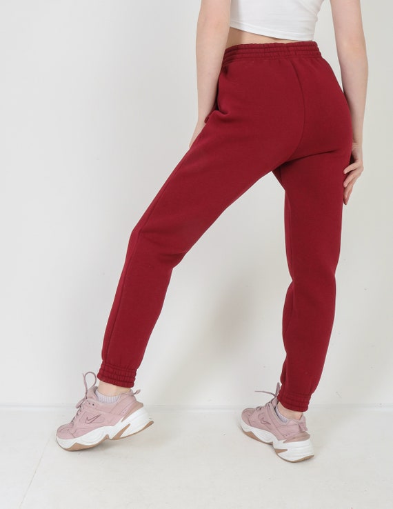 Dark cheap red joggers