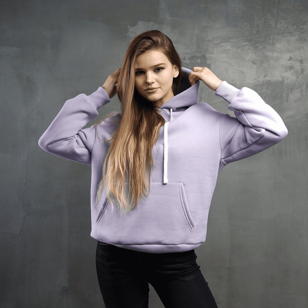 Women Oversized Hoodie Light Purple Fall Sweatshirt Sweatshirts Hoodies streetwear Hoodies Unisex Hoodie Hoodie Sweatshirt cotton Hoodie Etsy