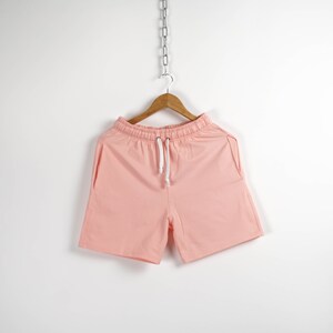 Light pink women shorts, ladies cotton shorts, Ukrainian Brand image 9