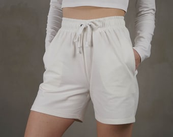 FORUU Cotton Linen Shorts for Men 2021,Summer Plus Size Sweat Shorts Casual Pants Buttons Lacing Waist Pockets Short