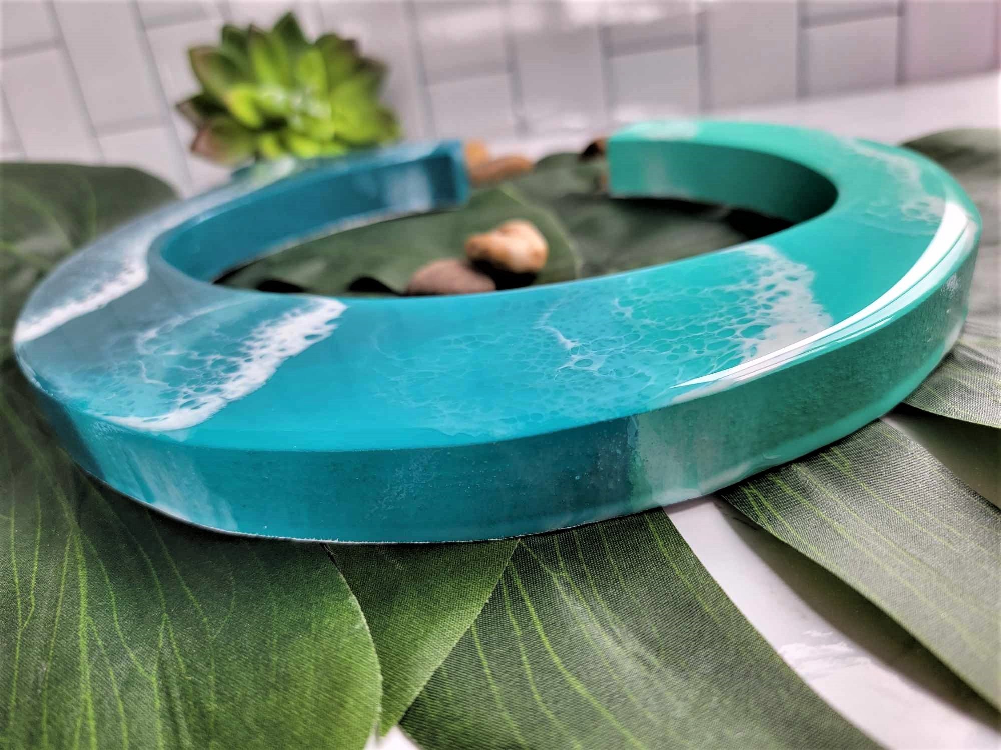 Wooden Ocean Resin Letter C Wall Hanging Beach Decor Waves Etsy