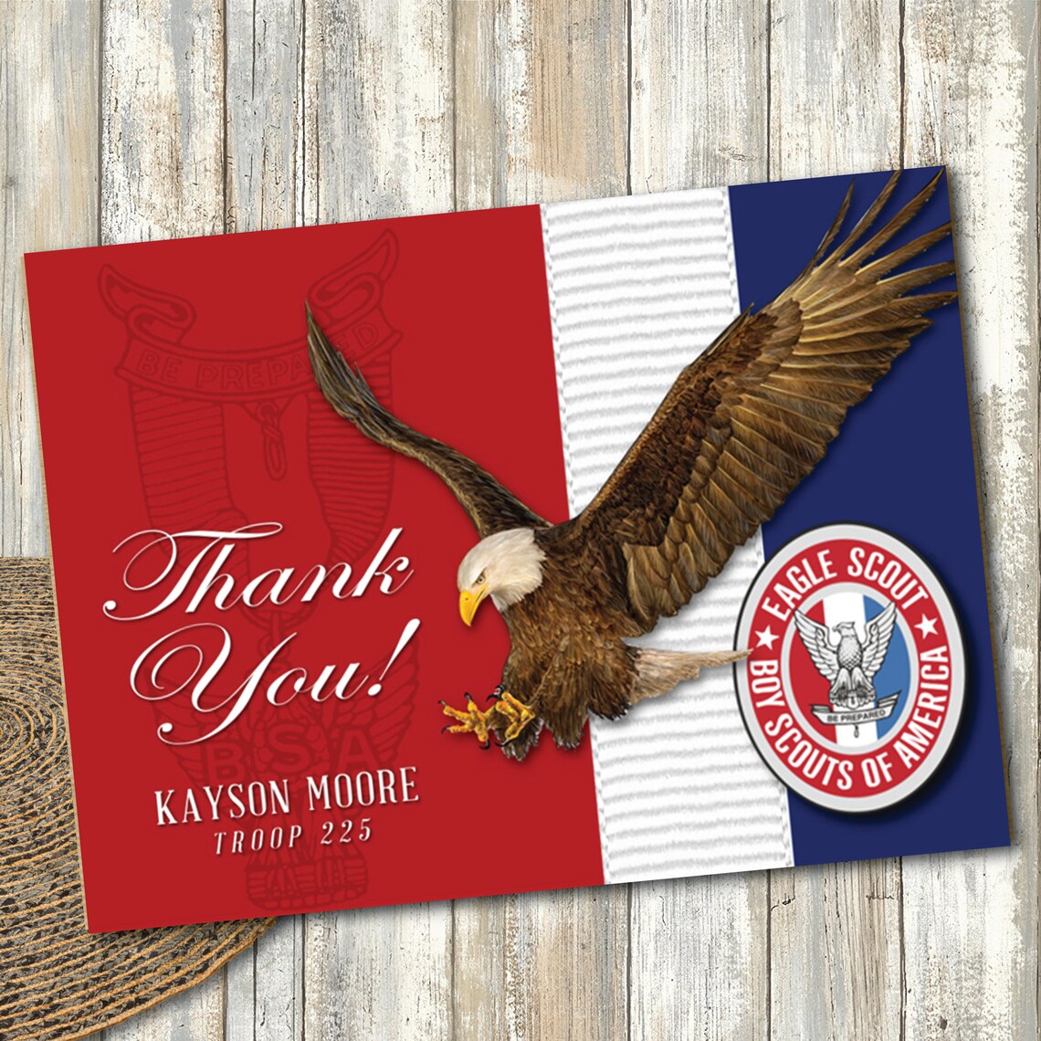 EAGLE SCOUT Thank You Cards / Court of Honor / Digital Flat or Etsy