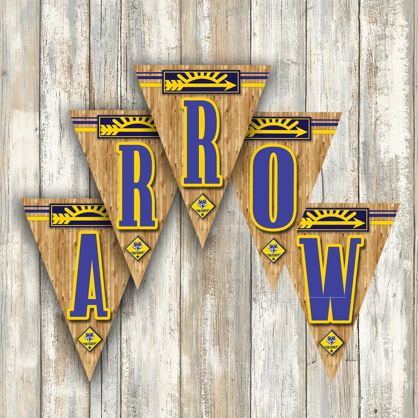 CUB SCOUT Printed BANNER / Arrow of Light Banner / Completely - Etsy