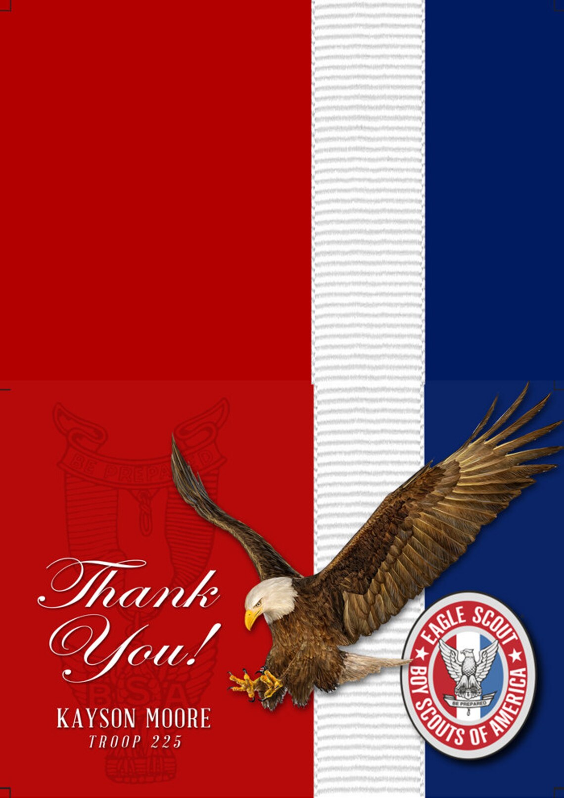 EAGLE SCOUT Thank You Cards / Court of Honor / Digital Flat or - Etsy