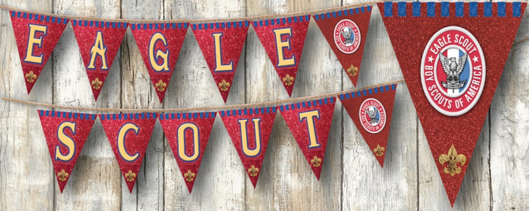EAGLE SCOUT Printed BANNER / Assembled / Court of Honor Banner - Etsy