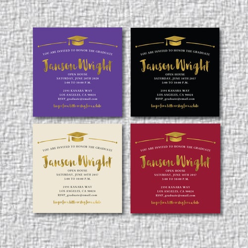 GRAD Enclosure Card / Personalized DESIGN / 3x3 to 4x5 Size / Etsy