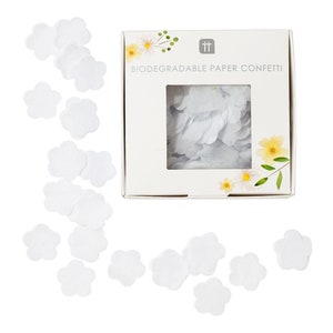 White Biodegradable Wedding Confetti, Wedding Confetti, Wedding Decorations, Party Confetti, Wedding Guest table Confetti, Eco Friendly