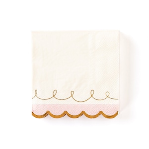 Cake By Courtney Scalloped Cocktail Napkins x 18, Paper napkins, party napkins, adult party supplies, cocktail party, serviettes, pretty