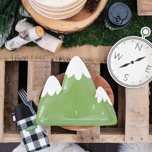 Outdoors Party plates x 8, Boys Party, Woodland party plates, Teddy Bear picnic party decorations, My Minds eye party supplies outdoor