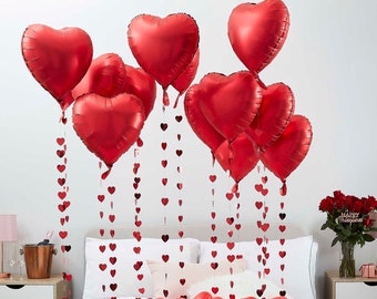 Valentines Day Heart Balloon Kit Pack of 25, Valentine's Day helium balloons decorations