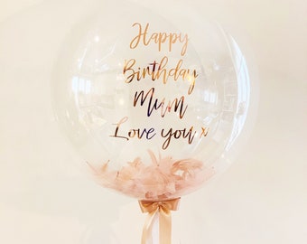 Pegatinas de globos, vinilo de calcomanía personalizado, etiquetas personalizadas: para globos de fiesta, calcomanías de globos, globos de confeti, señalización de cumpleaños personalizada