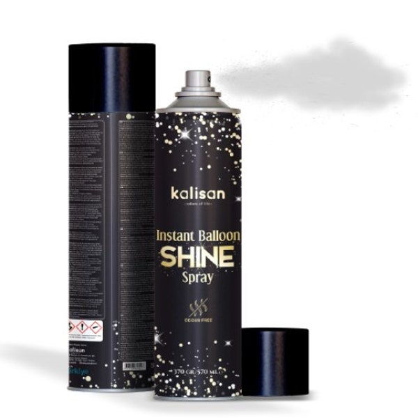 Spray brillant instantané pour ballons Kalisan - 570 ml, Accessoires de décoration de ballons, Spray Balloon Pro, haute brillance